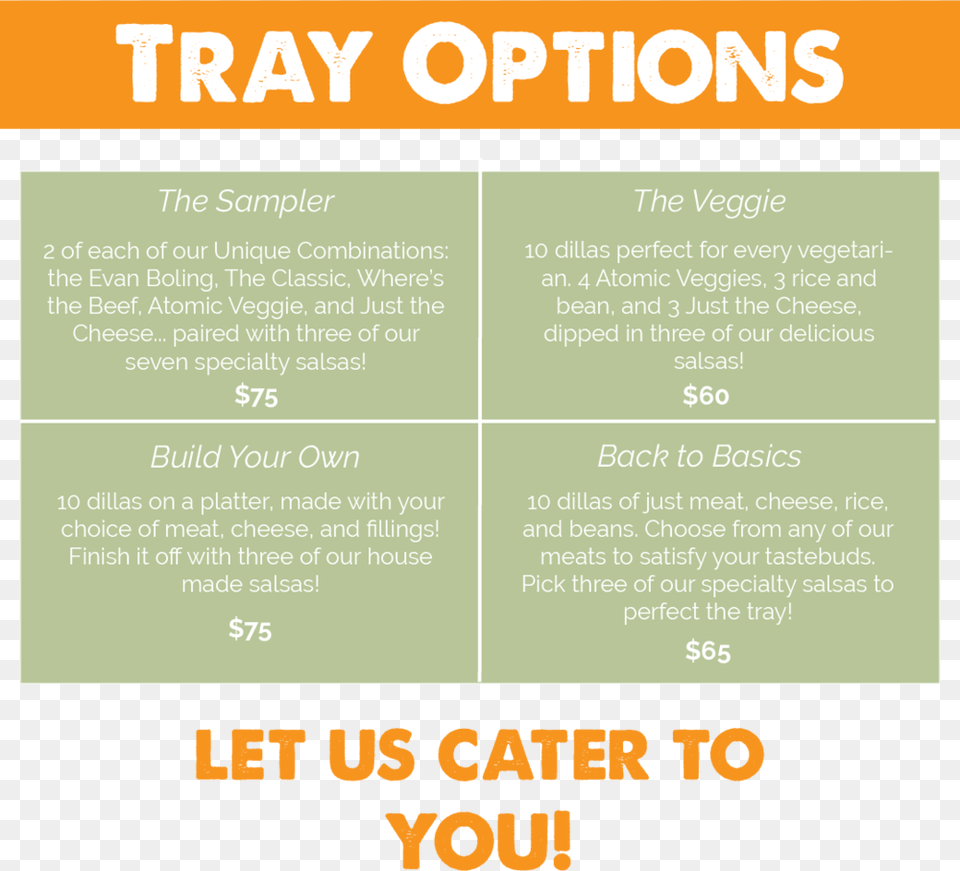 Try Options Poster, Advertisement, Text, Menu Free Transparent Png