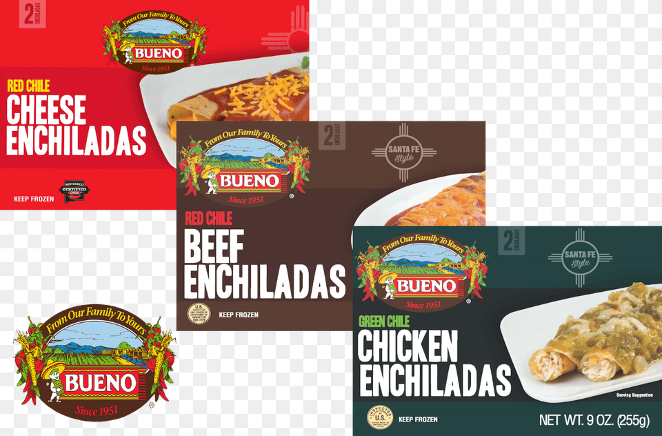Try Our Enchiladas Bueno New Mexican Corn Bread 141 Oz, Advertisement, Poster, Food, Pizza Free Transparent Png