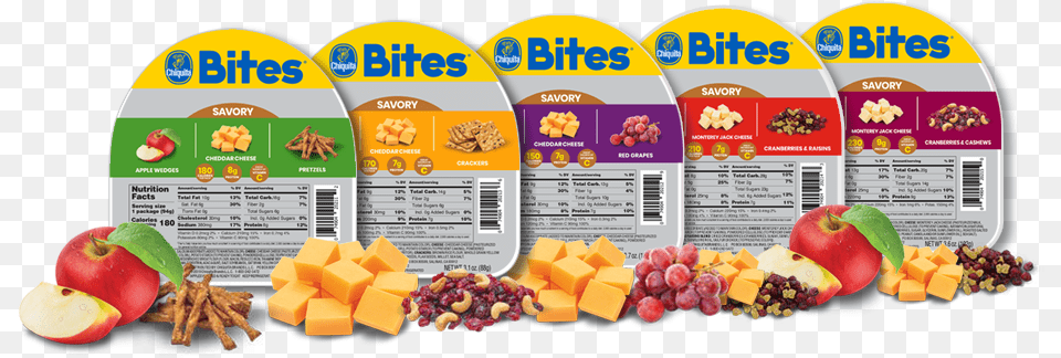 Try Out Our Nutritious On The Go Bites Chiquita Bites And Sticks, Food, Lunch, Meal, Apple Free Png