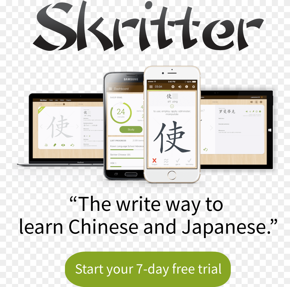 Try Skritter Skritter, Electronics, Mobile Phone, Phone, Text Free Png