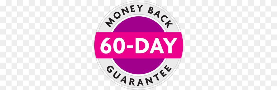 Try Slim Risk For 60 Days Or Your Money Back, Logo, Badge, Symbol, Disk Free Transparent Png