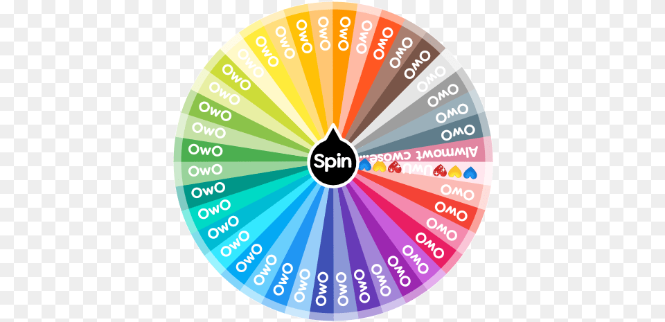 Try To Get The Uwu Spin Wheel App Circle, Disk, Number, Symbol, Text Free Png