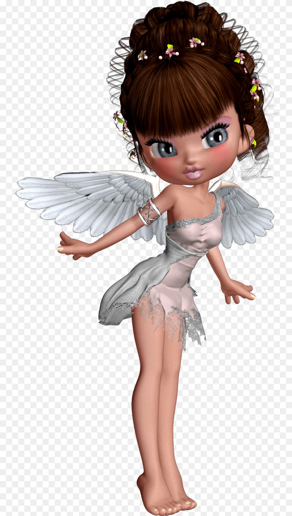 Try To Wear My Angel Wings Everyday, Child, Doll, Female, Girl Png Image