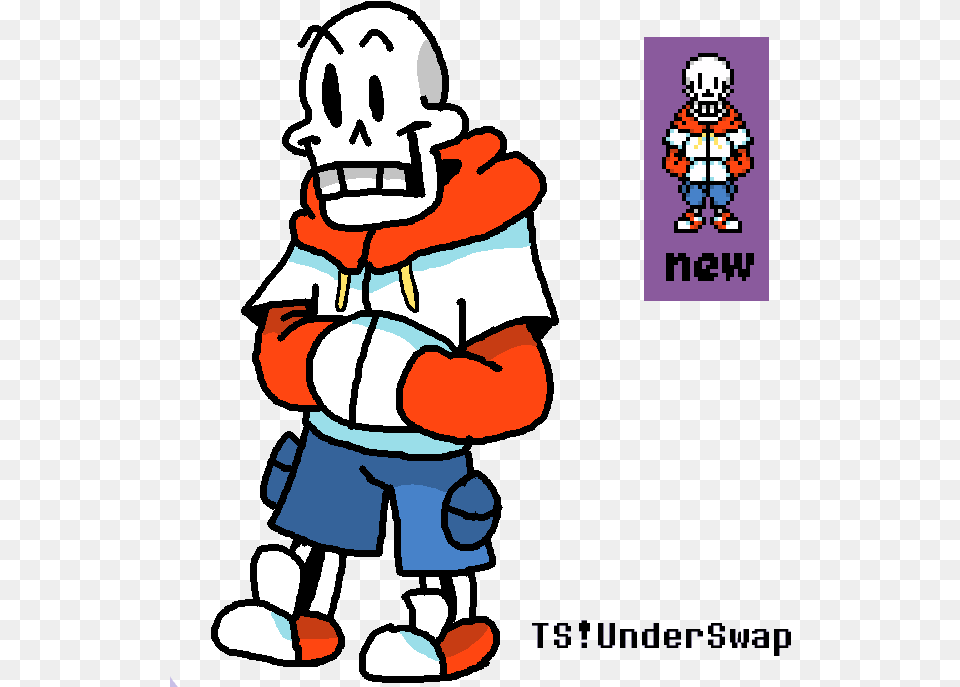 Ts Underswap Papyrus Sprite, Person, Baby, Face, Head Free Png