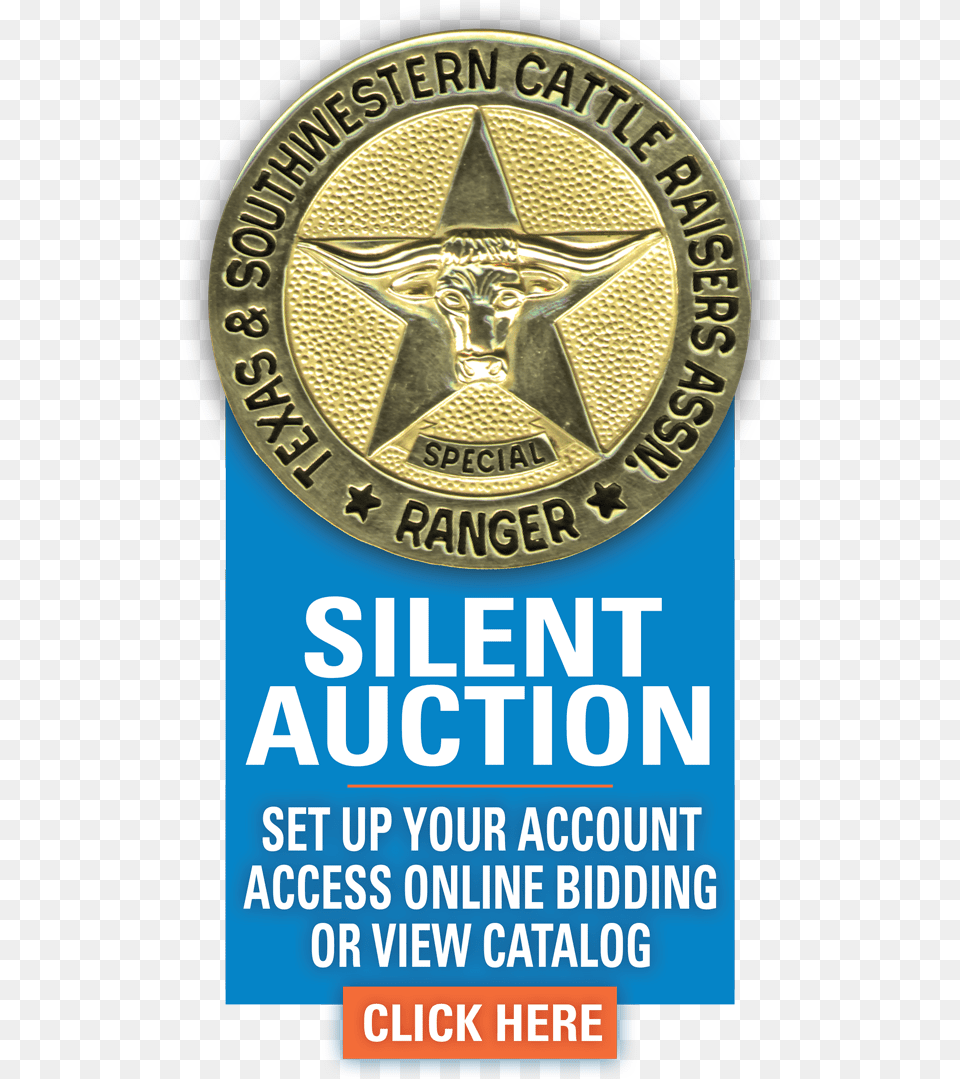 Tscra Special Ranger Silent Auction Open Cattle Raisers Poster, Badge, Logo, Symbol, Advertisement Free Transparent Png