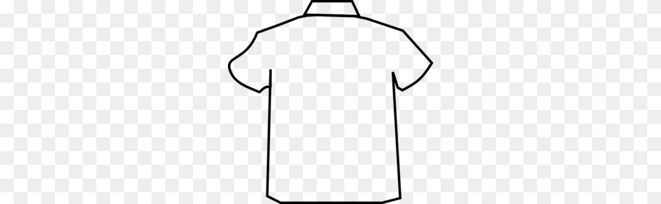 Tshirt Outline Clear Clip Art, Gray Free Png