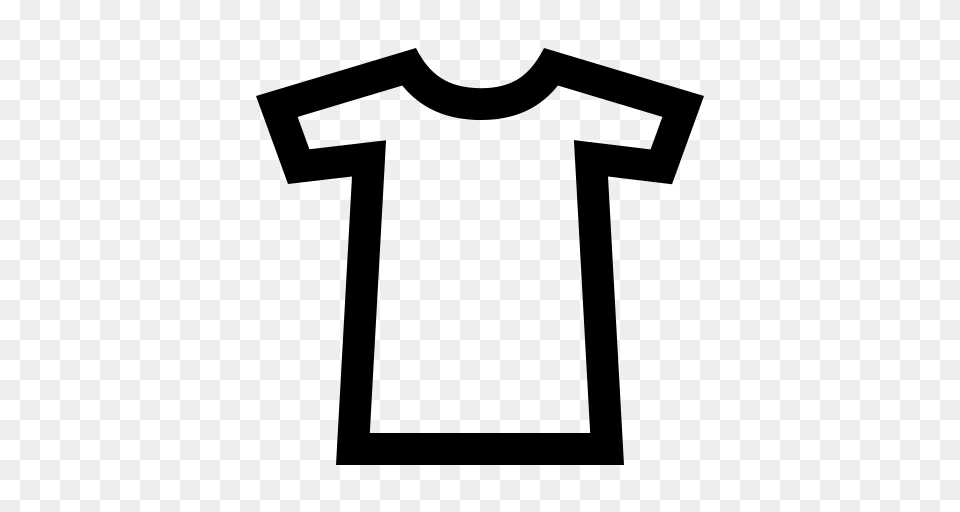 Tshirt Outline Tshirt Icon With And Vector Format For Free, Gray Png