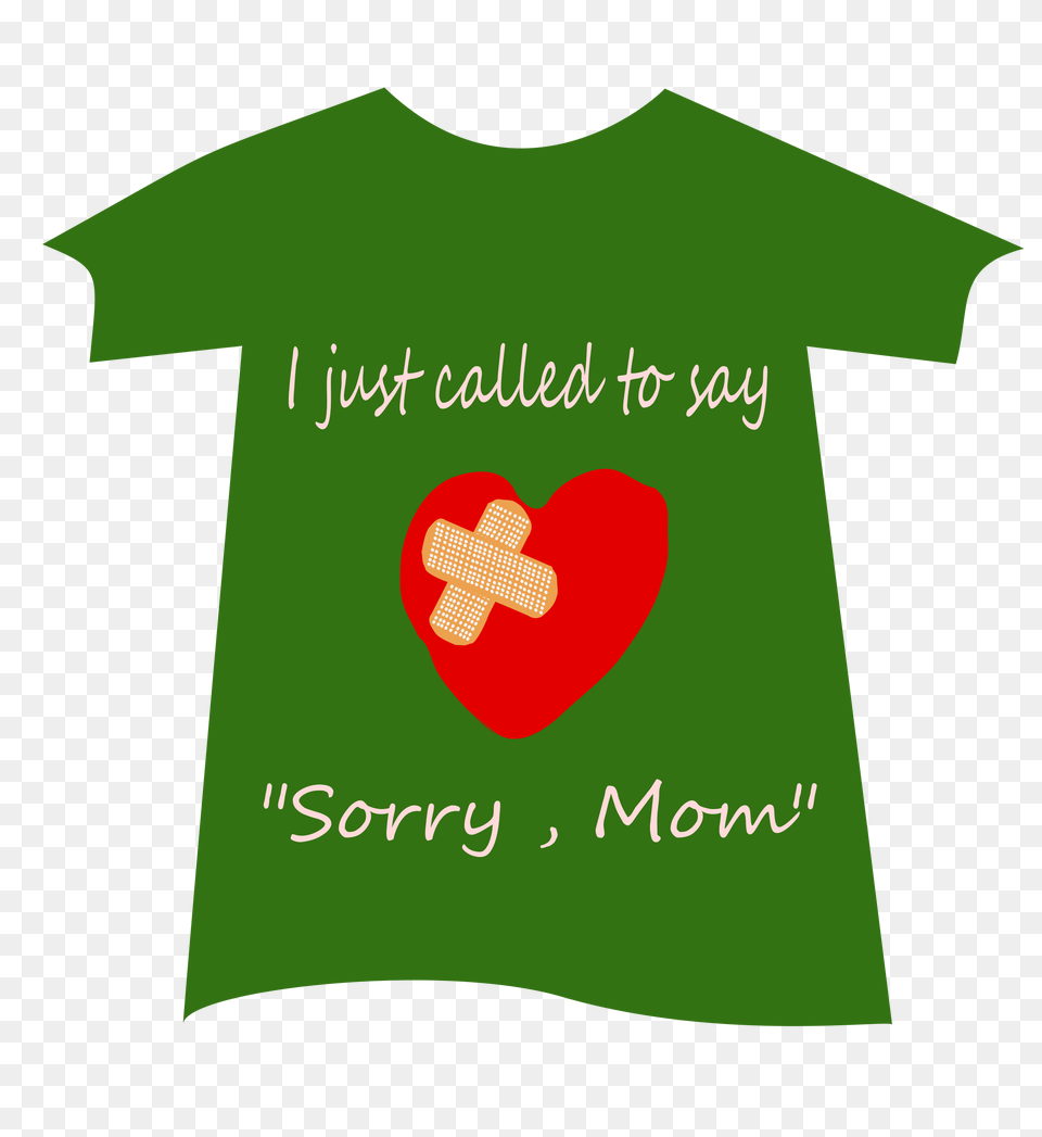 Tshirt Sorry Mom Icons, Clothing, T-shirt, Shirt, First Aid Free Png Download