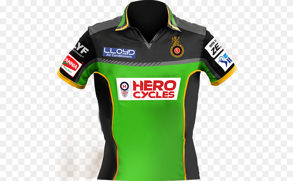 Tshirtgreen Rcb Green Jersey 2018, Clothing, Shirt, Adult, Male Png Image