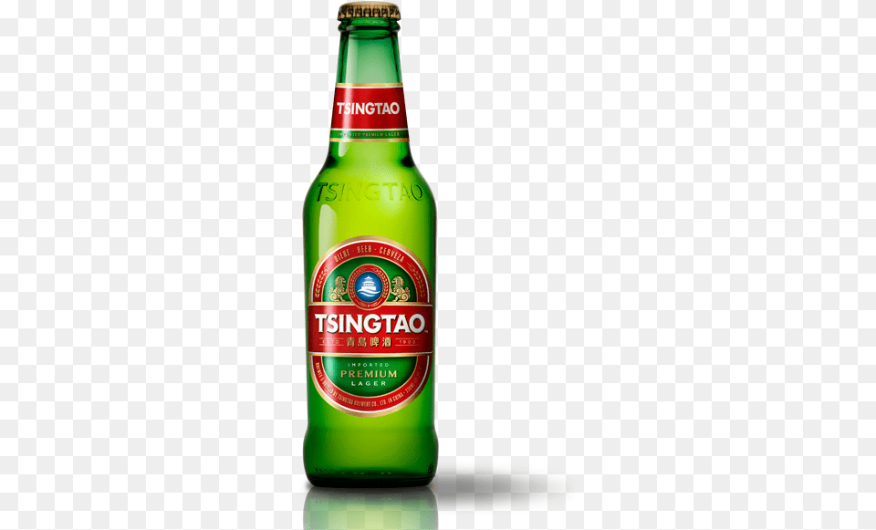 Tsingtao Beer, Alcohol, Beer Bottle, Beverage, Bottle Free Png