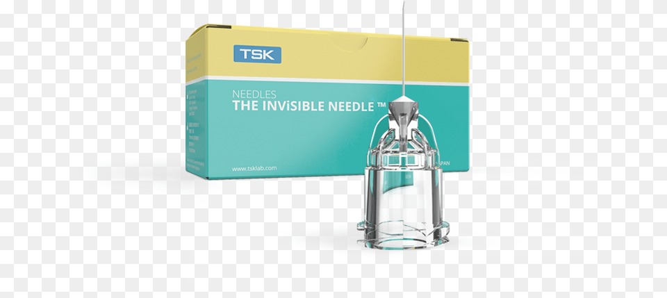 Tsk The Invisible Needle Box Of 100 Transparent, Bottle, Shaker, Jar Free Png Download