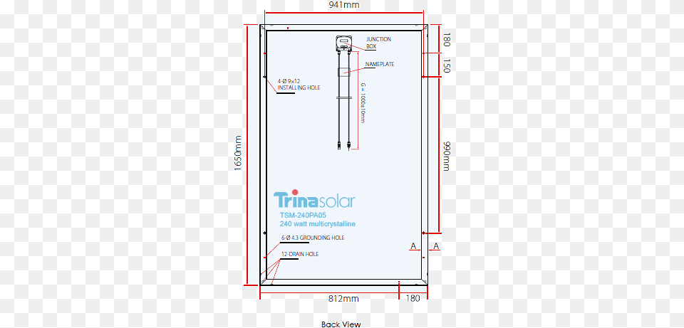 Tsm 240pa05 Trina Solar Panel Size, Chart, Plot, Page, Text Png Image