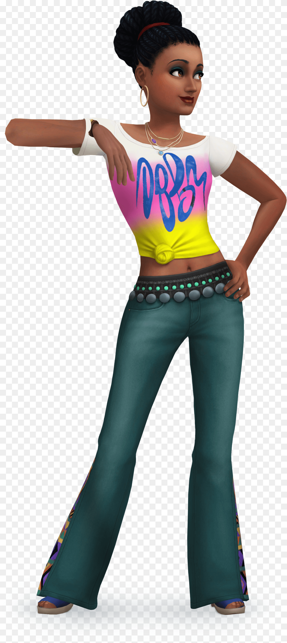 Tsm Transparent Sims 4 Character, Clothing, Pants, Adult, Person Png