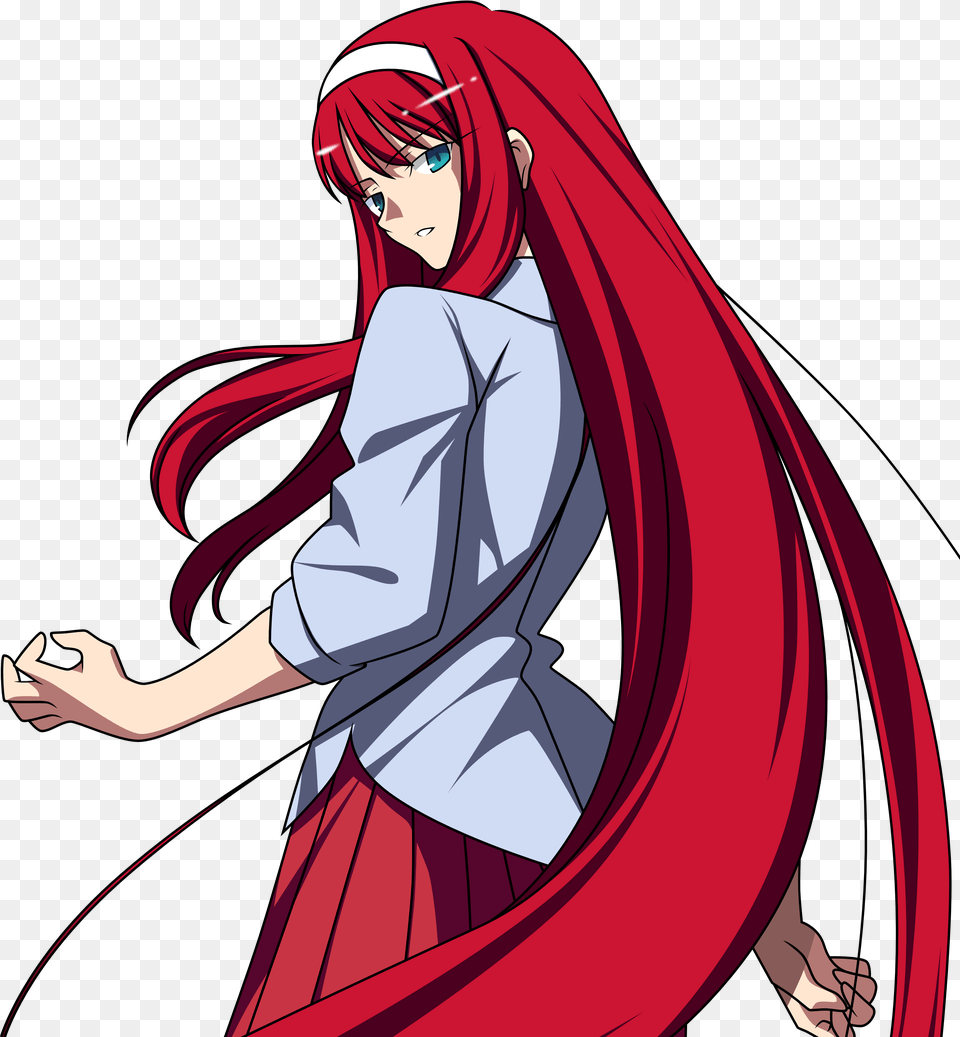 Tsukihime Blue Eyes Redheads School Akiha Tohno, Adult, Book, Comics, Female Free Transparent Png