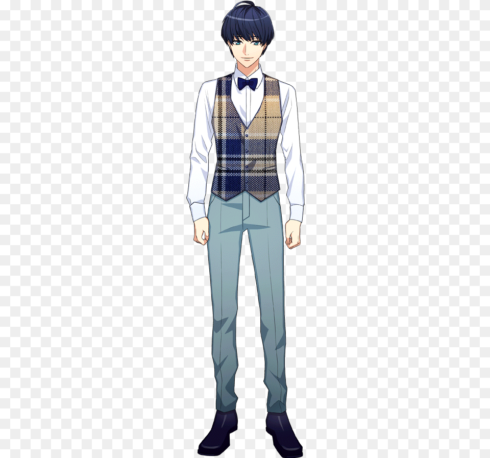 Tsumugi The Master Likes A Mystery Fullbody, Vest, Clothing, Person, Man Free Png Download