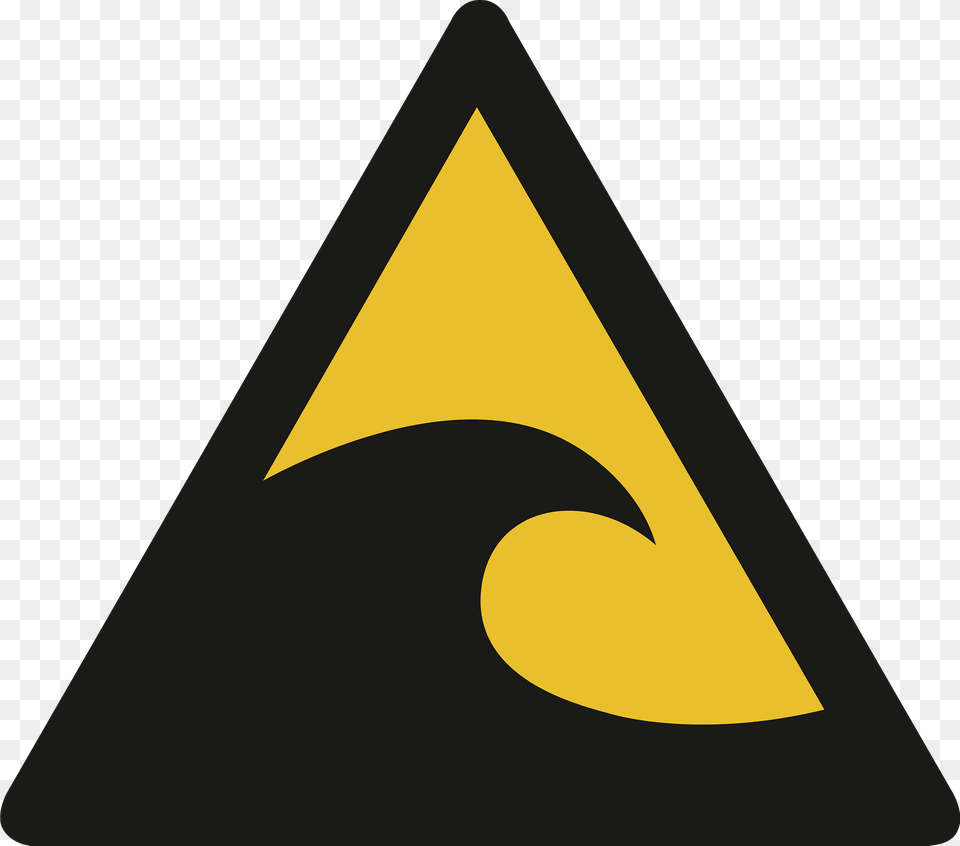 Tsunami Warning Clipart, Sign, Symbol, Triangle, Road Sign Free Png Download