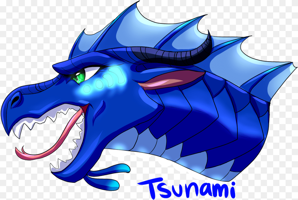 Tsunami Wings Of Fire Illustration, Dragon, Animal, Fish, Sea Life Free Png Download