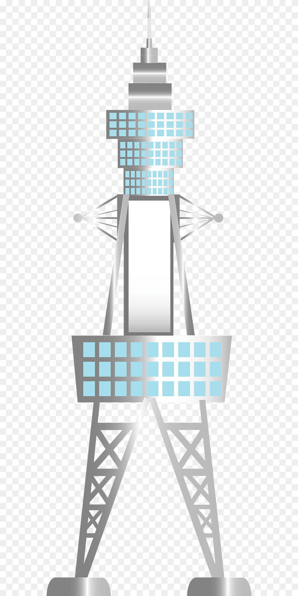 Tsutenkaku Tower In Osaka Clipart, City, Architecture, Building Png