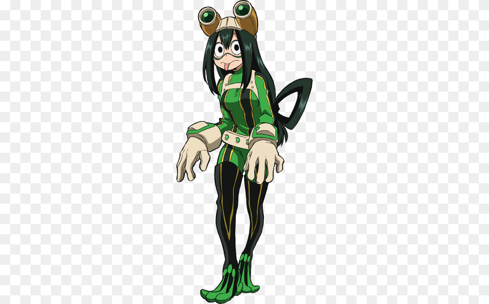 Tsuyu Asui Full Body Hero Costume Anime Froppy My Hero Academia, Book, Comics, Publication, Adult Png