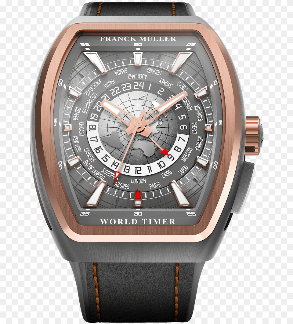 Tt 5n Franck Muller Vanguard World Timer, Arm, Body Part, Person, Wristwatch Free Transparent Png