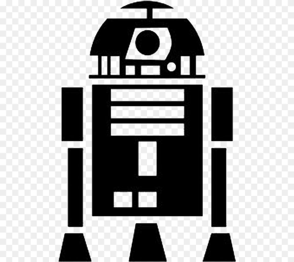 Ttampj Cricut Star Wars R2d2 R2d2 Star Wars Silhouette, Robot Free Transparent Png