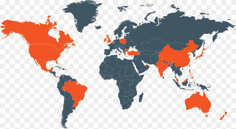 Ttec Jobs Map Flat Vector World Map, Chart, Plot, Atlas, Diagram Png Image