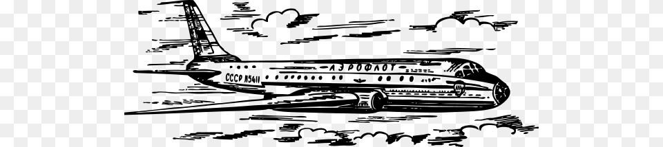 Tu 104 Airplane Clip Arts Vector Cargo Airplane, Gray Png Image