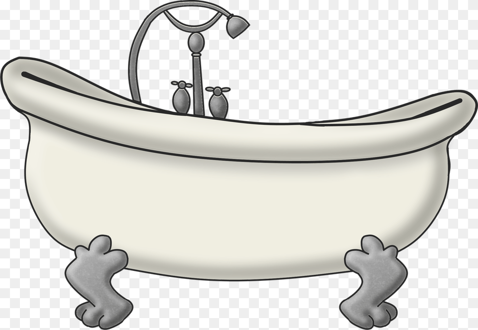 Tub Clipart Book Bathtub Clipart, Bathing, Person, Hot Tub Png Image