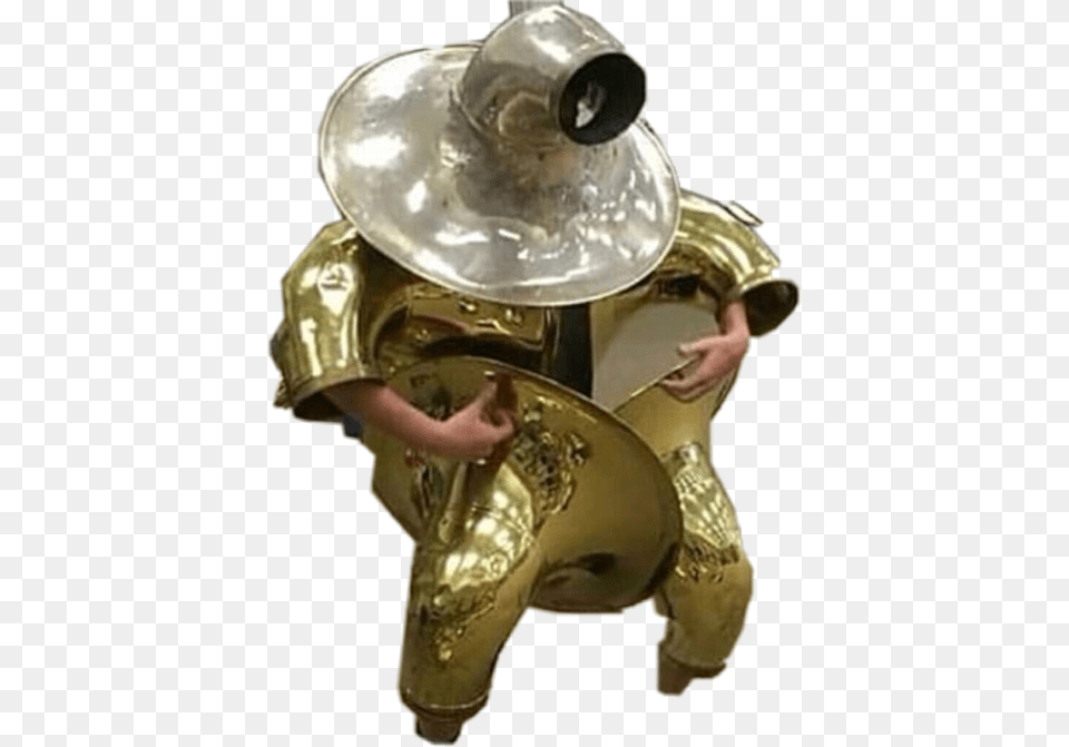 Tuba Freetoedit Tuba Man, Bronze, Brass Section, Horn, Musical Instrument Png