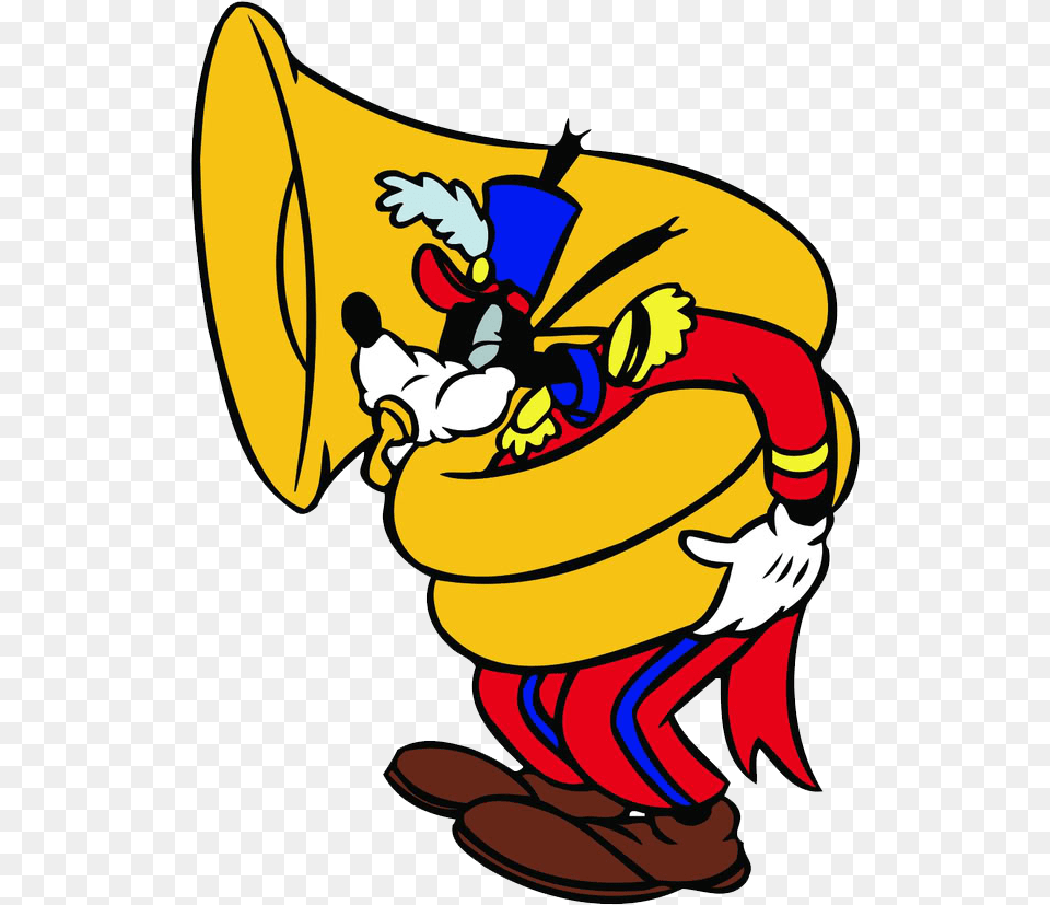 Tuba Goofy Music Clipart Image Disney Music Clipart, Baby, Person, Brass Section, Horn Free Png