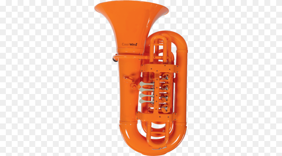 Tuba Plastico Coolwind Naranja Cool Wind Tuba Orange Tuba, Brass Section, Horn, Musical Instrument Png Image