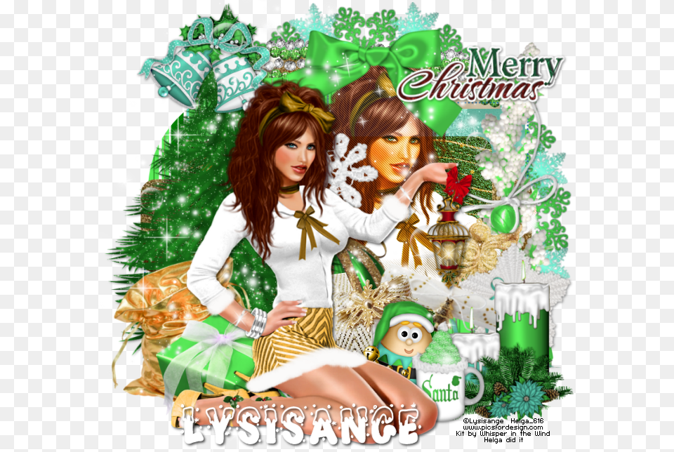Tube And Kit Preview Christmas Tree, Adult, Person, Female, Woman Free Png Download