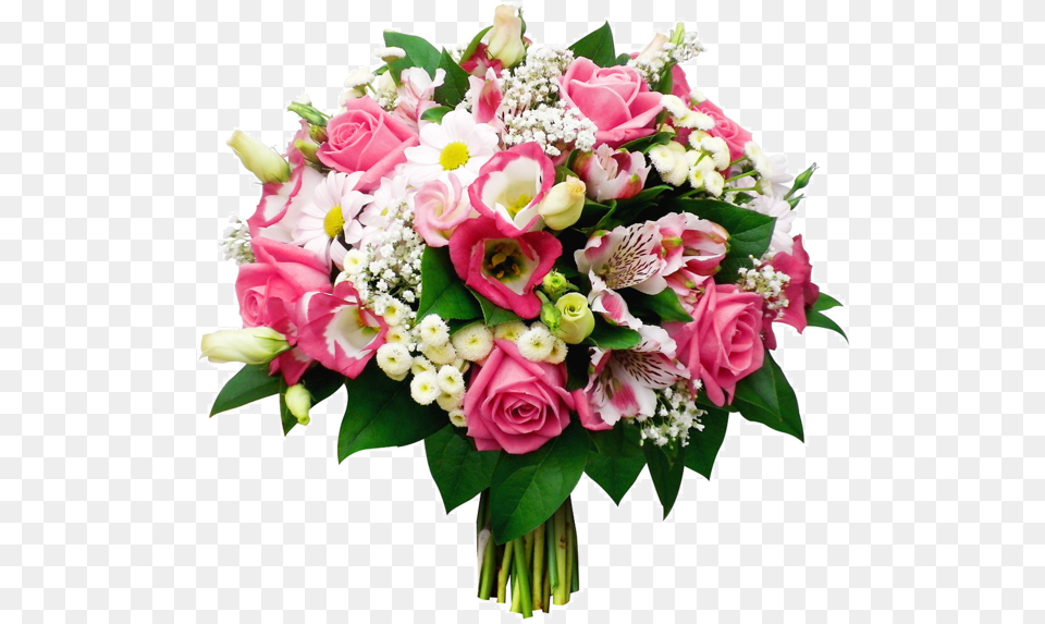 Tube Bouquet De Fleurs Rose Et Blanche Bouquet De Fleurs Happy Birthday, Flower, Flower Arrangement, Flower Bouquet, Plant Free Png