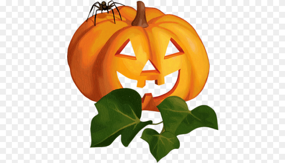 Tube Citrouille Du0027halloween Halloween Calabaza For Halloween, Food, Plant, Produce, Pumpkin Free Png Download