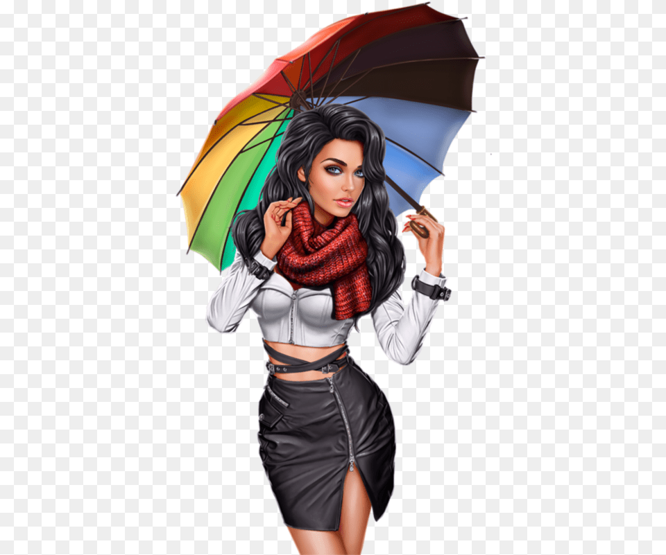 Tube Femme Avec Parapluie Ou Ombrelle Brollies 3d Girls 3d, Adult, Publication, Person, Female Png Image