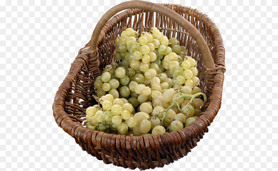 Tube Fruit Korzina S Vinogradom, Food, Grapes, Plant, Produce Png Image