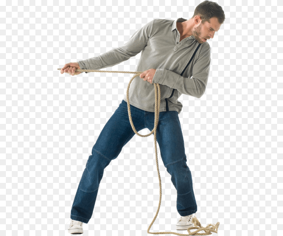 Tube Homme Man Pulling Rope, Adult, Male, Person Png Image