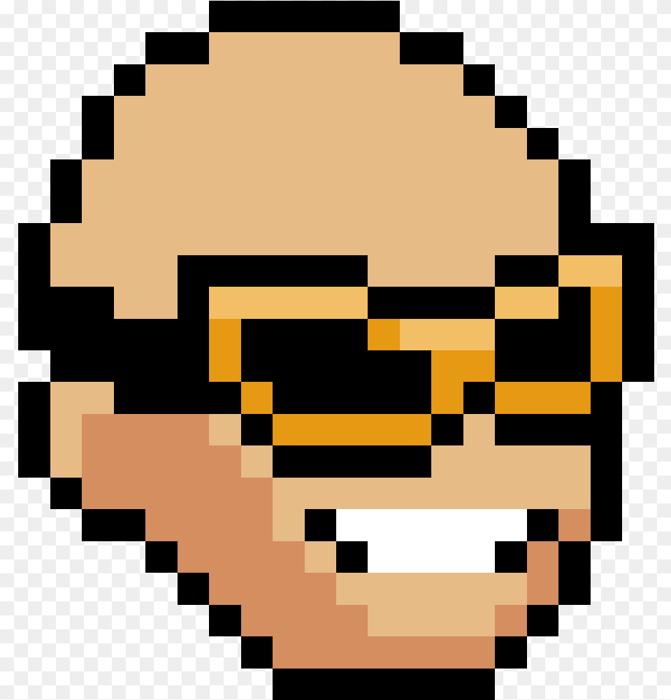 Tuber Simulator Wikia Brown Hair Pixel Art, Photography, Accessories, Glasses Free Png Download