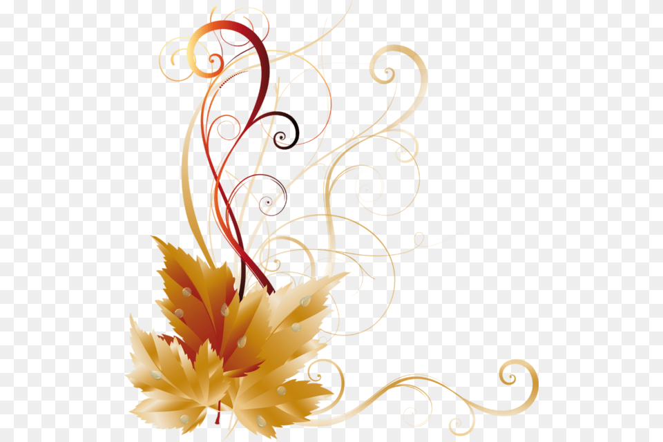 Tubes Coins Headers Autumn Leaves Leaves And Fall, Art, Floral Design, Graphics, Leaf Free Png Download