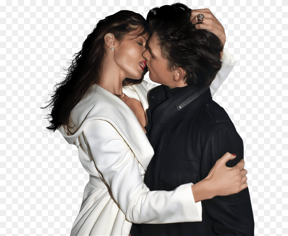 Tubes Couples Hot Stephanie Seymour Kissing, Body Part, Person, Hand, Finger Free Png Download