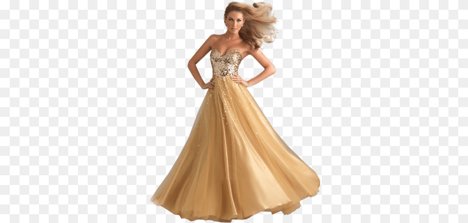 Tubes Femmes Tenue De Soir E Gold Prom Dresses 2012, Wedding Gown, Clothing, Dress, Evening Dress Free Png Download
