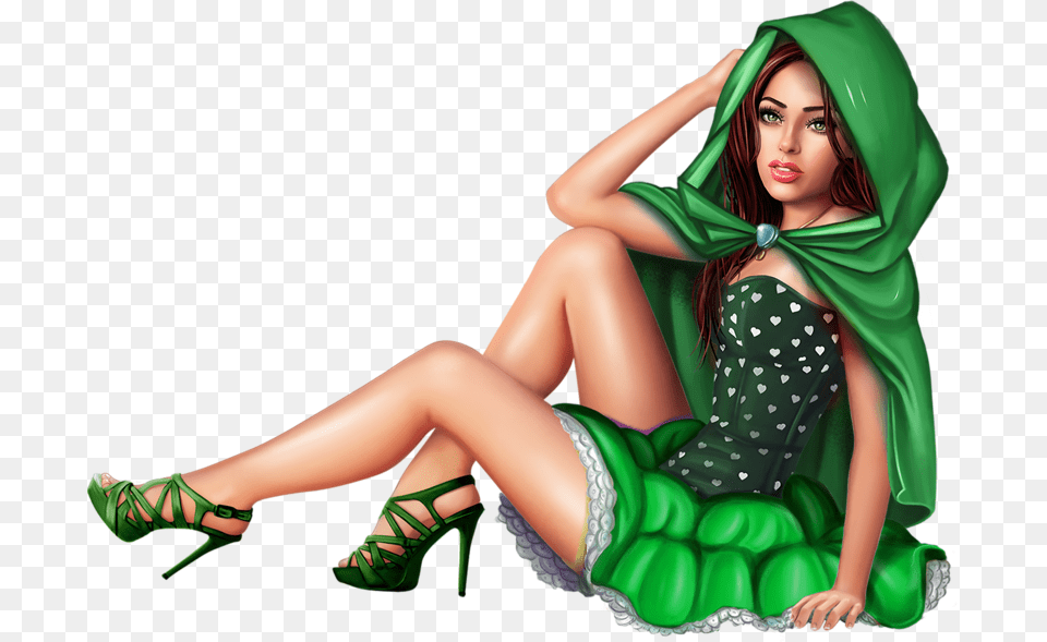 Tubes Filles Sexy Girls Girly Woman Dessin Illustration Dessin Fille Sexy En 3d, High Heel, Clothing, Shoe, Footwear Free Transparent Png