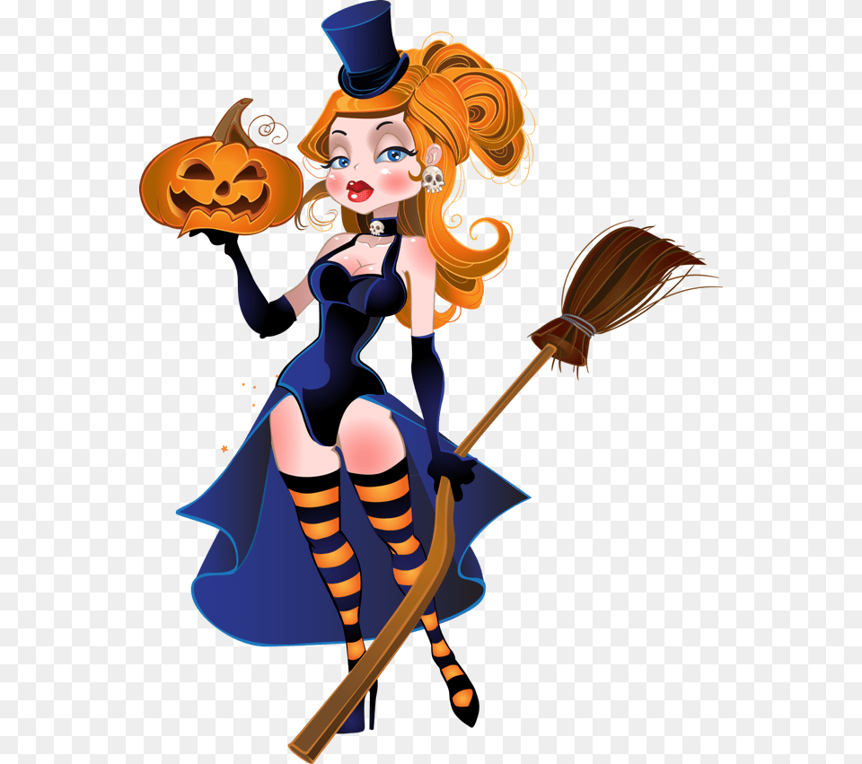 Tubes Halloween Pumpkin Teen Dcor Steampunk Witch Cliparts, Adult, Female, Person, Woman Free Transparent Png