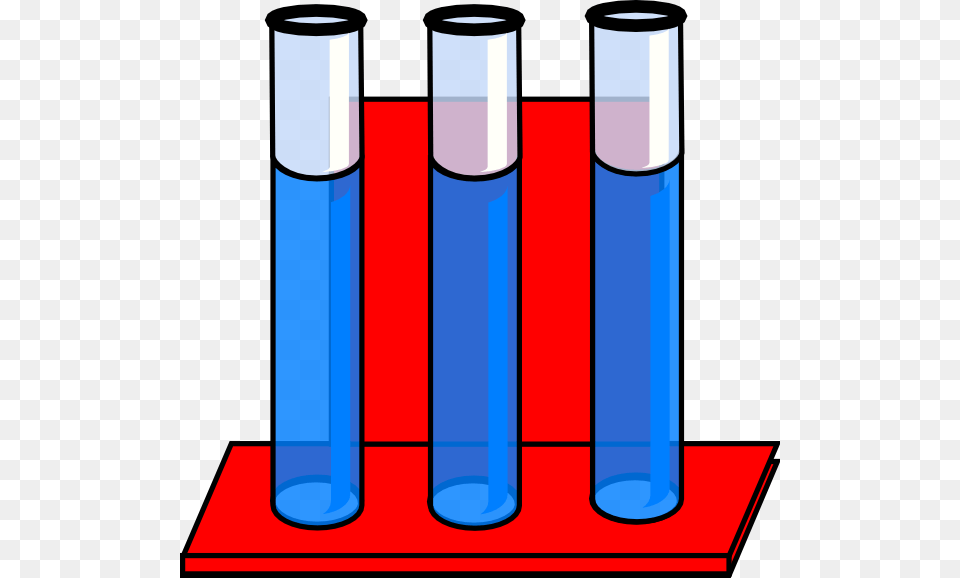 Tubes In Red Stand Testing Tube Of Water, Cylinder, Dynamite, Weapon Png Image