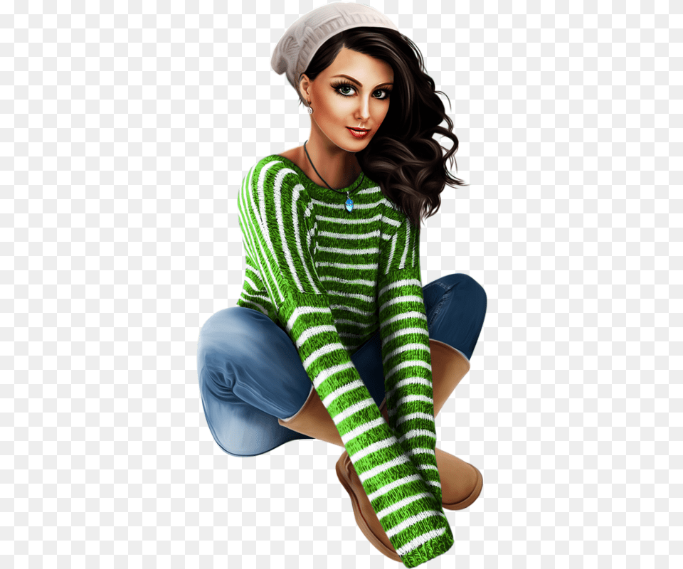 Tubes Mujer Download Girl Tube Femme, Clothing, Knitwear, Sweater, Female Png