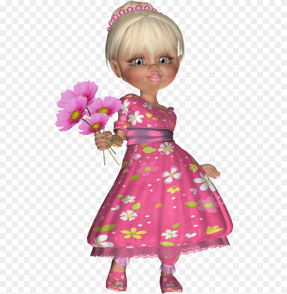 Tubes Poser, Toy, Clothing, Doll, Dress Free Png