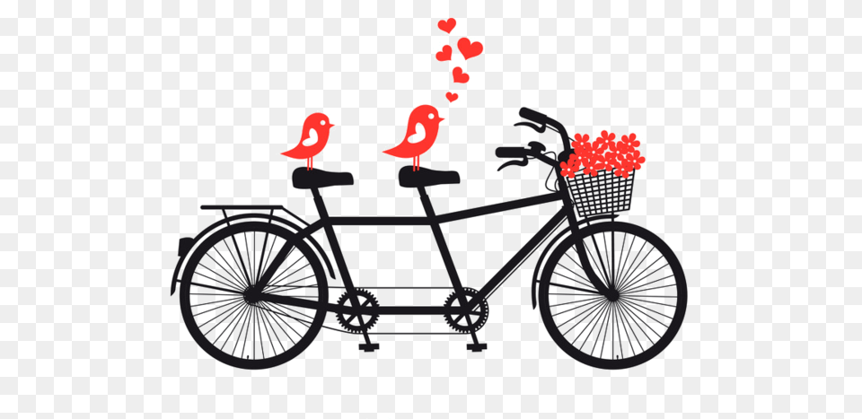 Tubes Transports Tandem Bikes Tandem Bike And Bicycle, Tandem Bicycle, Transportation, Vehicle, Machine Free Png Download