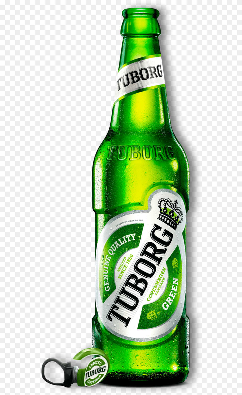 Tuborg Beer Bottle Logo, Alcohol, Beer Bottle, Beverage, Liquor Free Transparent Png