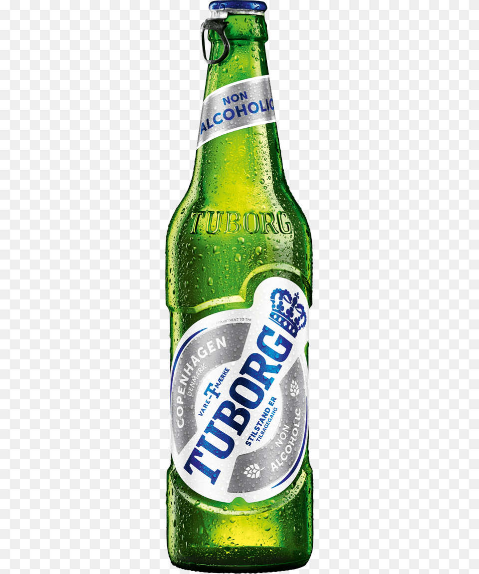 Tuborg Non Alcoholic Tuborg Beer Mix Grapefruit Mint, Alcohol, Beer Bottle, Beverage, Bottle Png