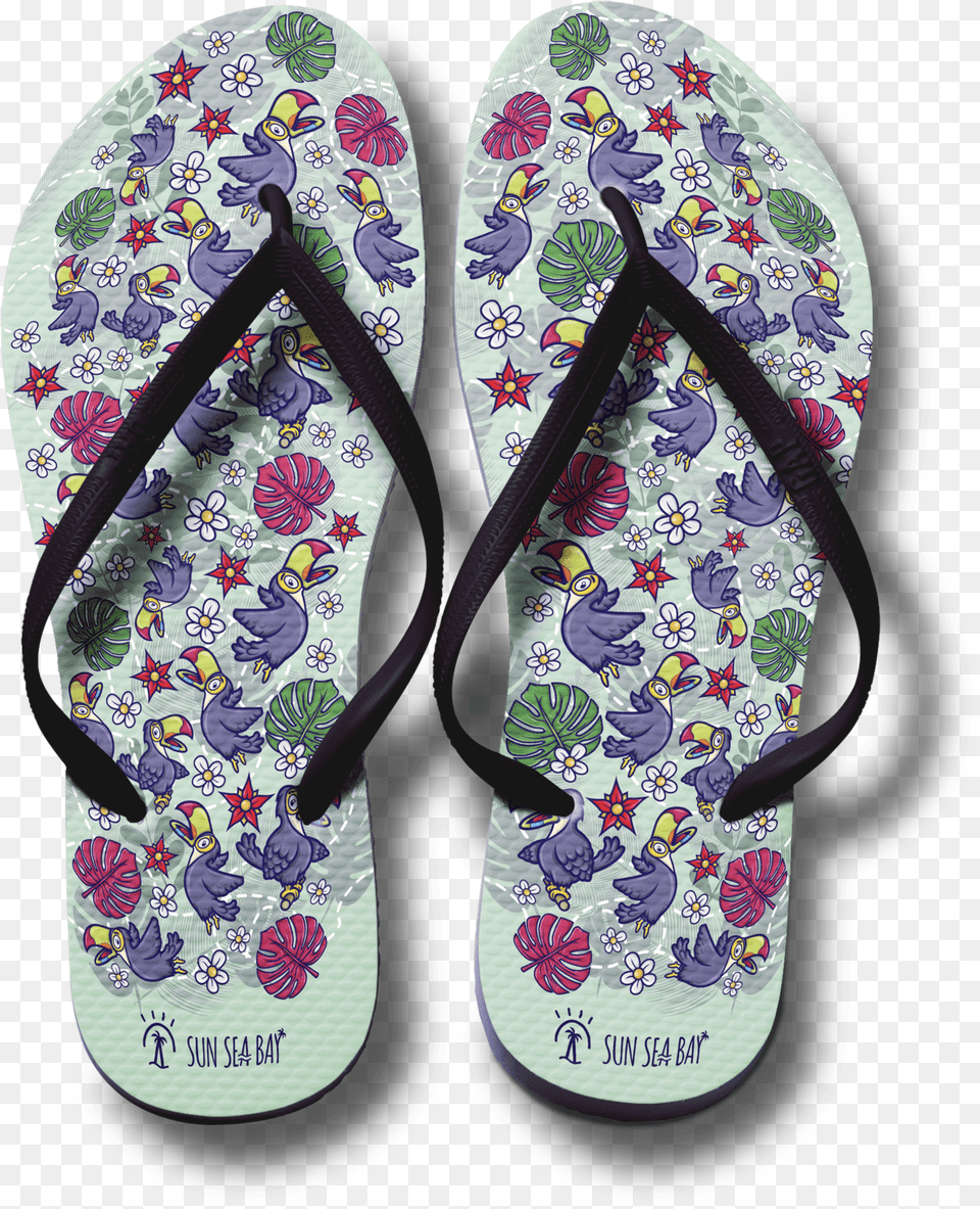 Tucan Flip Flops, Clothing, Flip-flop, Footwear, Shoe Free Png Download